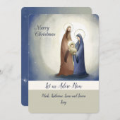 Vakantiegangskaart Feestdagenkaart (Voorkant / Achterkant)