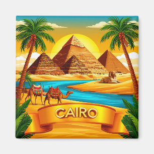 🧲 Vakantiegedenkstuk uit Caïro Egypte Van Je Reis Magneet