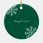 vakantiegeheugen | Sentimentele fotoherinnering Keramisch Ornament (Achterkant)