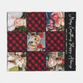 Vakantiegeld Aangepast uniek 5 fotocollage Fleece Deken (Voorkant (Horizontaal))