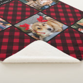 Vakantiegeld Aangepast uniek 5 fotocollage Sherpa Deken (3/4)