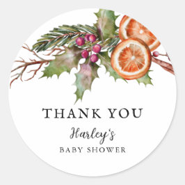 Vakantiegeld Baby shower Geslacht Neutraal voordee Ronde Sticker