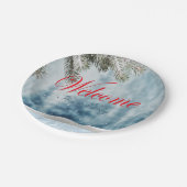 Vakantiegeld Baby shower Papieren Bordje (Gekanteld)