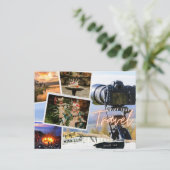 Vakantiegeld Briefkaart ( geniet van uw reizen ) (Staand voorkant)