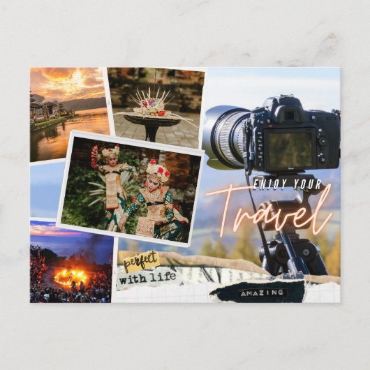 Vakantiegeld Briefkaart ( geniet van uw reizen ) (Voorkant)