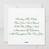 Vakantiegeld Briefpapier en Wenskaarten Feestdagenkaart (Achterkant)