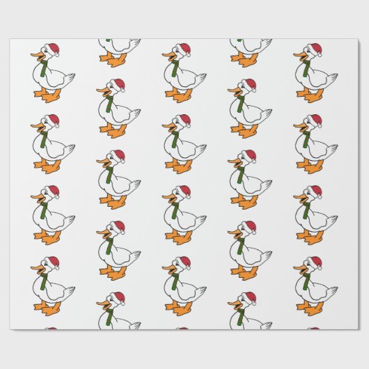 Vakantiegeld Cartoon Duck Wrapping Paper Cadeaupapier (Vlak)