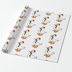 Vakantiegeld Cartoon Duck Wrapping Paper Cadeaupapier