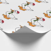Vakantiegeld Cartoon Duck Wrapping Paper Cadeaupapier (Hoek)