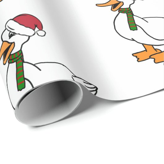 Vakantiegeld Cartoon Duck Wrapping Paper Cadeaupapier (Rol Hoek)