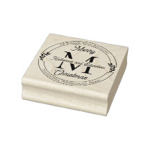 Vakantiegeld Elegant Monogram Terugkeeradres zegel