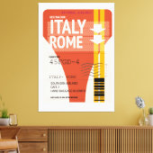 Vakantiegeld Italië Canvas Afdruk (Insitu (Woonkamer))