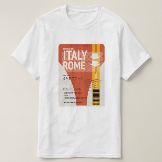 Vakantiegeld Italië T-shirt (Design voorkant)