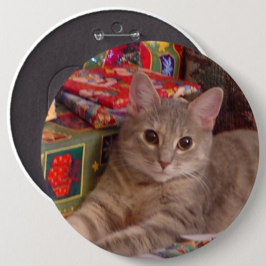 Vakantiegeld Kat Ronde Button 6,0 Cm (Voorkant /achterkant)