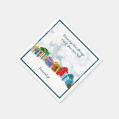 Vakantiegeld kerstcadeaupresentaties personalisere servet (Hoek)