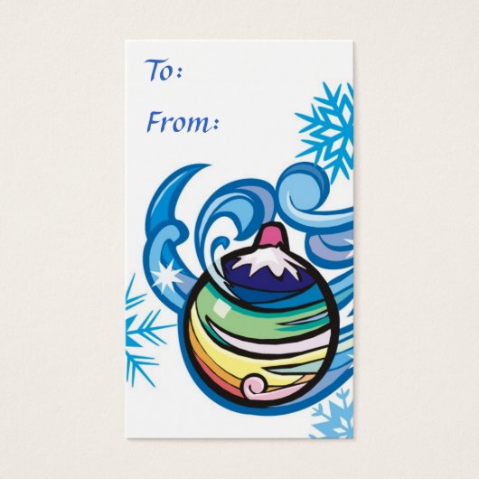 Vakantiegeld Label Visitekaartje (Voorkant)