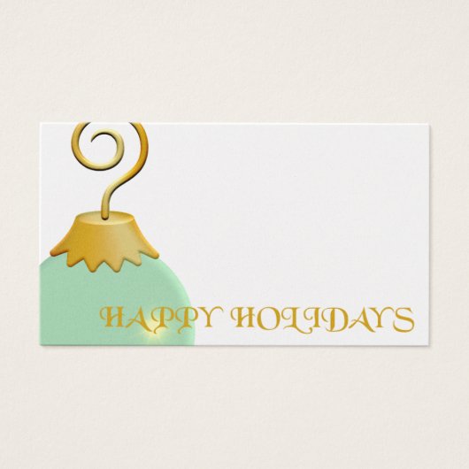 Vakantiegeld Label Visitekaartjes (Voorkant)