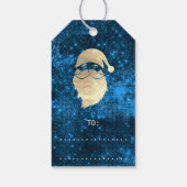 Vakantiegeld Label voor gouden sneeuwman Cadeaulabel (Achterkant)