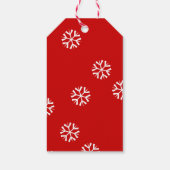 Vakantiegeld: Labels prettige feestdagen Snowflake Cadeaulabel (Achterkant)