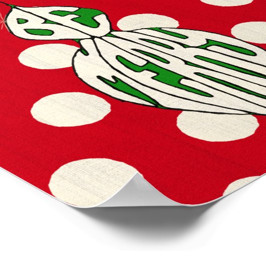 Vakantiegeld Ornament is mooi Poster (Hoek)