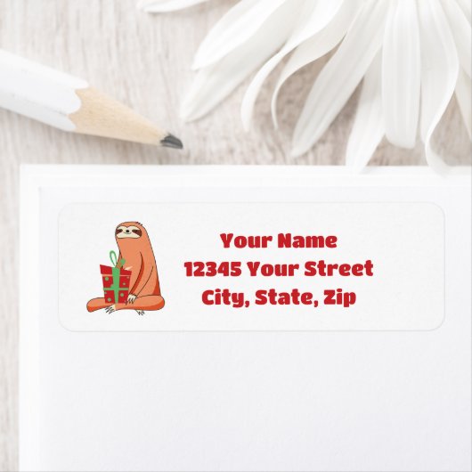 Vakantiegeld Sleuf-retouradres label (Insitu)