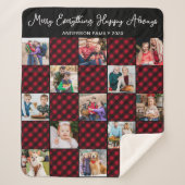 Vakantiegeld, speciaal aangepast, uniek 13 fotocol sherpa deken (Voorkant)