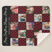 Vakantiegeld, speciaal aangepast, uniek 13 fotocol sherpa deken (Voorkant (horizontaal))