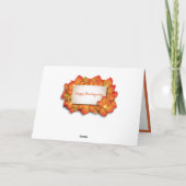 Vakantiegeld Thanksgiving Wenskaart Aangepast beri Kaart (Achterkant)