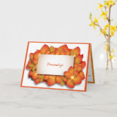 Vakantiegeld Thanksgiving Wenskaart Aangepast beri Kaart (Gele Bloem)