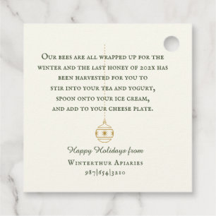 Vakantiegeld voor Label van honingkorren en Canvas