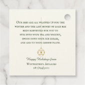 Vakantiegeld voor Label van honingkorren en Canvas (Achterkant)