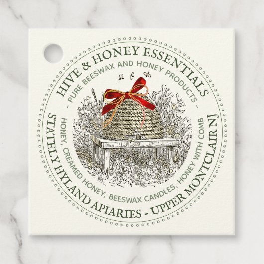 Vakantiegeld voor Label van honingkorren en Canvas (Voorkant)