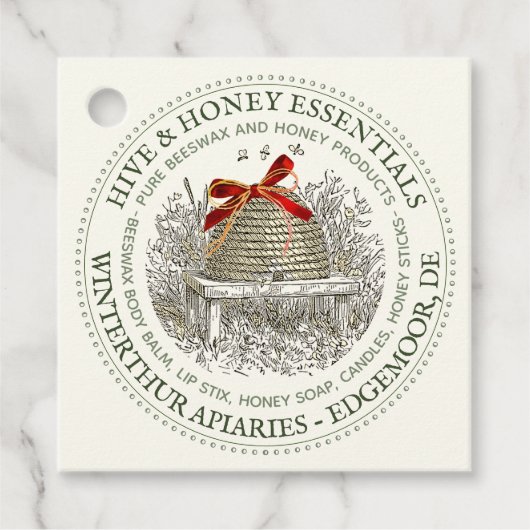 Vakantiegeld voor Label van honingkorren en Canvas (Voorkant)