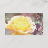 vakantiegele rozenbloem, bruin nieuw adres visitekaartje (Achterkant)