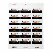 Vakantiegeletiketten met uitgelekte goederen etiket (Full Sheet)