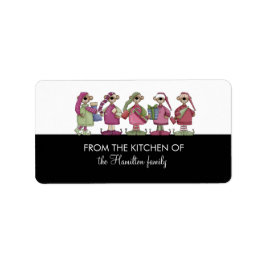 Vakantiegeletiketten met uitgelekte goederen etiket