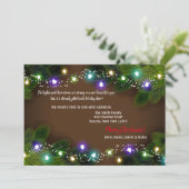 Vakantiegellampjes Verplaatsingsaankondiging Kaart (Staand voorkant)