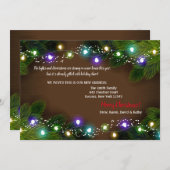 Vakantiegellampjes Verplaatsingsaankondiging Kaart (Voorkant / Achterkant)