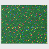 Vakantiegelpapier met gevechtsverlichting cadeaupapier (Vlak)