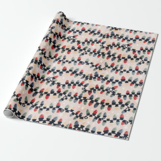 Vakantiegelpapier met gevechtsverlichting cadeaupapier