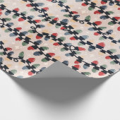 Vakantiegelpapier met gevechtsverlichting cadeaupapier (Hoek)