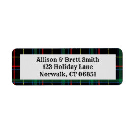 Vakantiegels van het terugkeeradres van de feestda etiket
