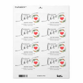 Vakantiegendag waterverf heilig met handgemaakt va etiket (Full Sheet)