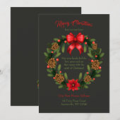 Vakantiegening Wreath Moving Aankondiging (Voorkant / Achterkant)