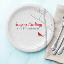 Vakantiegenzegengeveegenboom met rode kardinaal