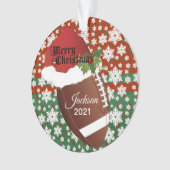 Vakantiegericht Football | DIY-naam Ornament (voorkant)