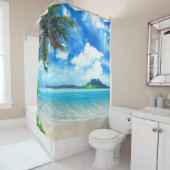 Vakantiegerichte bestemming douchegordijn (In situ)