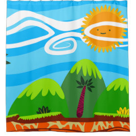 Vakantiegerichte bestemming douchegordijn