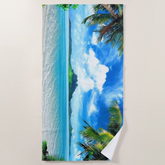 Vakantiegerichte bestemming strandlaken (Voorkant)