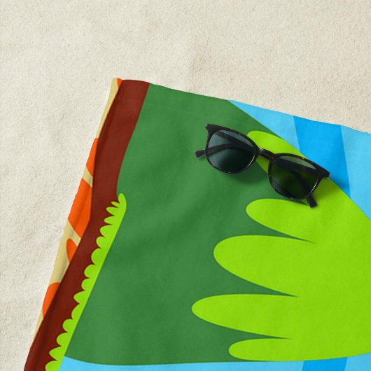 Vakantiegerichte bestemming strandlaken (In situ)